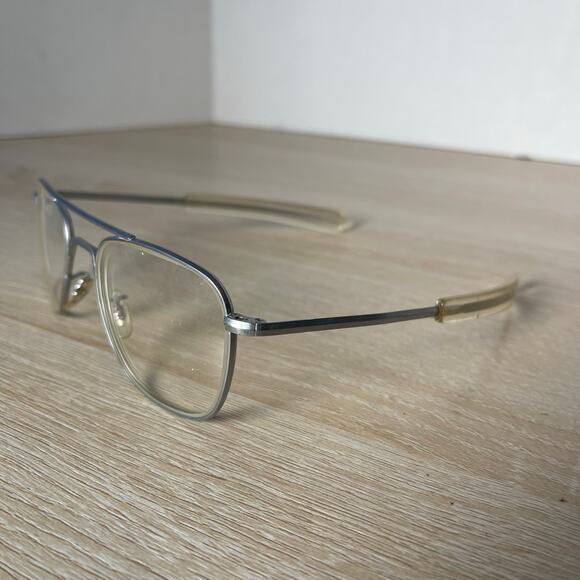 Randolph Engineering 5 1/2 Sunglasses Aviator Matte Chrome AF-52-20 - Picture 3 of 10